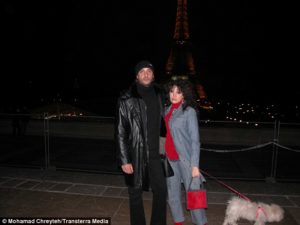 Hannibal Gaddafi and wife on holiday in Paris