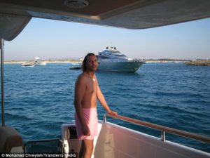 Hannibal Gaddafi on holiday